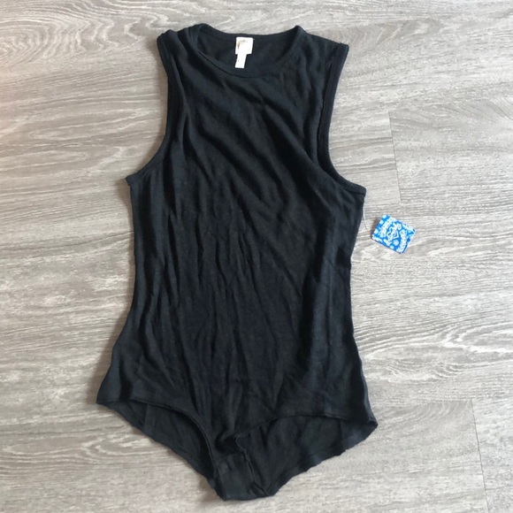 NWT Free People All the Time Bodysuit, S, Black - Picture 5 of 8